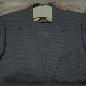 Angelica Dark Gray Pinstripe Suit